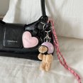 thumbnail image 6 of Heart Keyring Phone Keychain Creative Car Key Chain Bear Keyrings Ornaments Bag Charm for Woman, 6 of 9