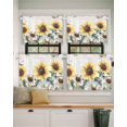 thumbnail image 2 of Vintage Yellow Sunflowers Short Blackout Curtains 24 Inch Long American Pastoral Style Rod Pocket Kitchen Curtains, 2 Panels Thermal Insulated Room Darkening Drapes for Bedroom, 42"W x 24"L, 2 of 5