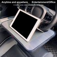 thumbnail image 3 of Steering Wheel Desk with Cup Holder Stable Easy to Install Hanger Design Multi-function Car Plate Non-slip Steering Wheel Laptop, 3 of 10