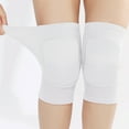 thumbnail image 4 of hzomhy Knee Pads Pair White Polyester Material Size 9.84X5.71 Inches Soft Breathable For Football Volleyball Dance Skating Sports Crash Pad White, 4 of 6