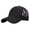 Black, variant on Womens Ponytail Baseball Cap Adjustable High Messy Bun Ponycap Vintage Mesh Back Camouflage Pattern for Sun Hat