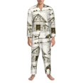 thumbnail image 3 of Fotbe Farm Animals 2 Pijama de Hombre con Estampado de Manga Larga, Conjunto de 2 Piezas, Ropa de Dormir Suave y Cómoda con Bolsillos-Medium, 3 of 7