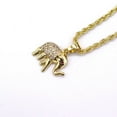thumbnail image 2 of Women's Shiny Real Looking Elephant Charm Chain 24 Inches Real Gold Plated Layered, 2 of 5