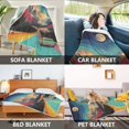 thumbnail image 2 of Yayeee Throw Blanket for Couch Soft Warm 60" x 80" Sofa Chair Bed Decoration, Colorful Road, 2 of 7