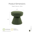 thumbnail image 3 of Furniture of America Thia Modern 17.5" Upholstered Mushroom-Shape Design Stool, Green, 3 of 9