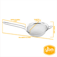 thumbnail image 3 of YBM Home Stainless Steel Fine Mesh Strainer Colander Sieve with Handle for Rinsing Grains Beans Rice Fruits, 5 inch, 3 of 4