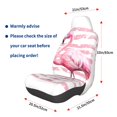 thumbnail image 3 of Balery Flamingo Pattern Car Seat Cover - Soft & Breathable Front Premium Covers with Non-Slip Protector Fits Most Automotive, Vans, SUVs, Trucks - 1 Unit, 3 of 5