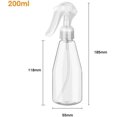 thumbnail image 2 of Botella vacía con pulverizador de 200ML (6 uds.), botella pulverizadora de plástico transparente para plantas y flores de peluquería, pulverizador de agua ER, 2 of 5