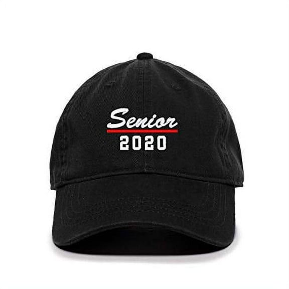 Tech Design Senior 2020 Baseball Cap Embroidered Cotton Adjustable Dad Hat Black