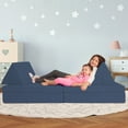 thumbnail image 4 of Imaginarium Kids and Toddler Play Couch, Navy Blue, 4 of 13