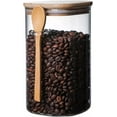 thumbnail image 2 of 1 Uds. (1200ml) tanque de almacenamiento sellado de vidrio cuadrado contenedores de café, cuchara, contenedor de almacenamiento, condimentos, granos de café, suministros de cocina, bote de té, 2 of 5
