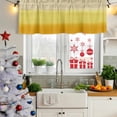 thumbnail image 6 of Yellow Ombre Valances for Windows, Decorative Rod Pocket Window Valance Curtains, Modern Abstract Art Abstract Short Curtain Drapes for Kitchen/Bathroom/Living Room, 2 Panels, 54" W x 18" L, 6 of 8