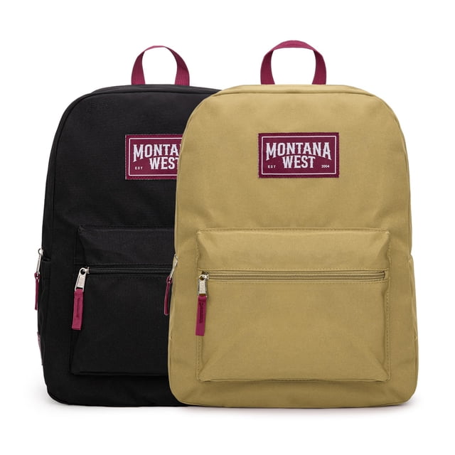 Mochilas Montana West, 2 unidades, ligeras, lisas y estampadas