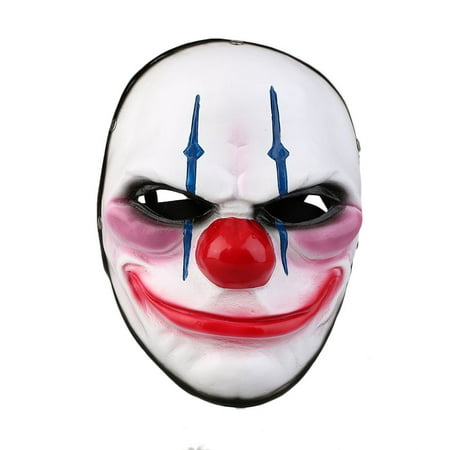YSX For Payday Clown Chains Mask Halloween Cosplay Prop Mask Flags Doom ...