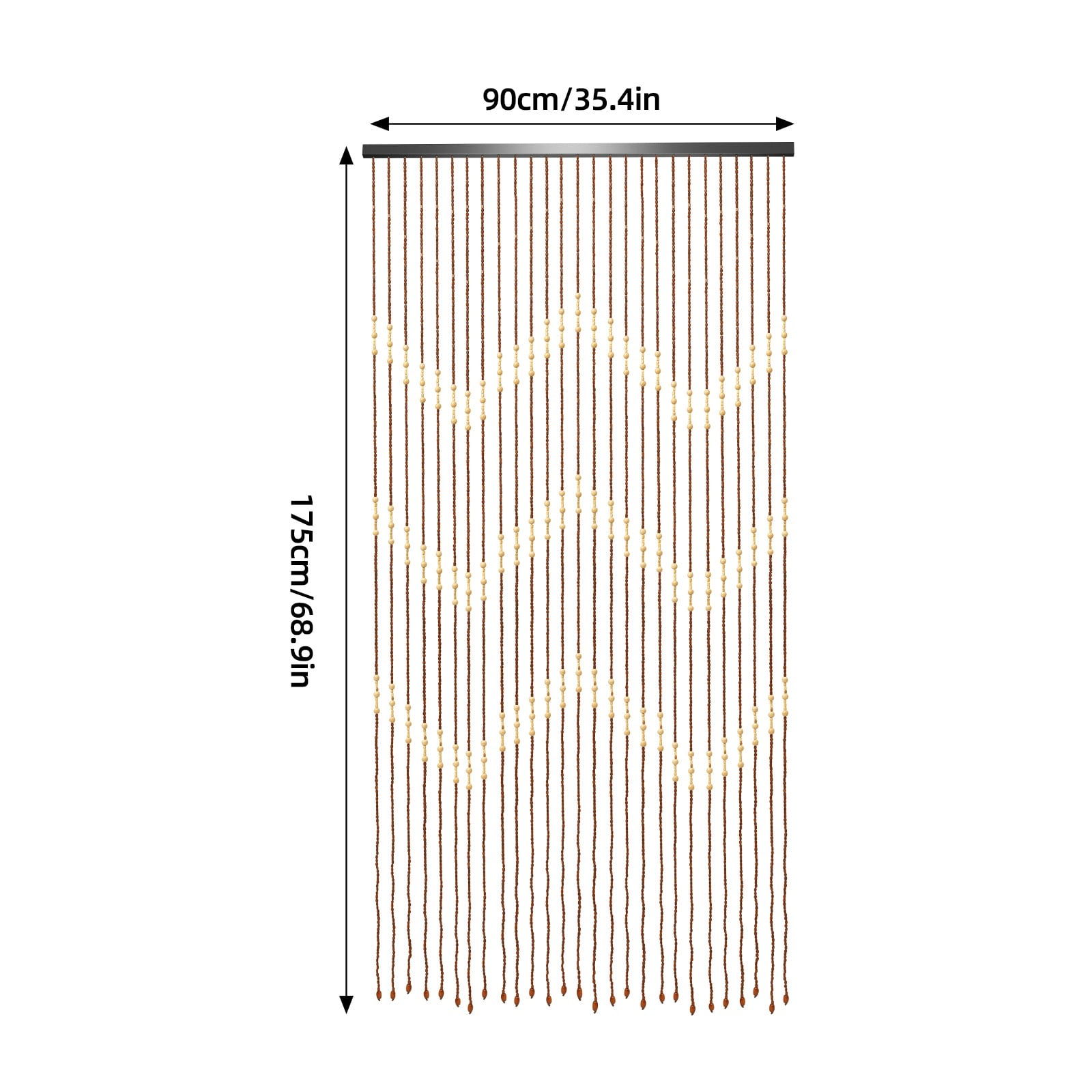 Retro Wood Bamboo Bead Curtain String Door Curtains Beaded Wooden Curtain Fit For Doorway,Living Room