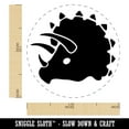 thumbnail image 2 of Triceratops Head Self-Inking Rubber Stamp Ink Stamper - Black Ink - Medium 1 Inch, 2 of 7