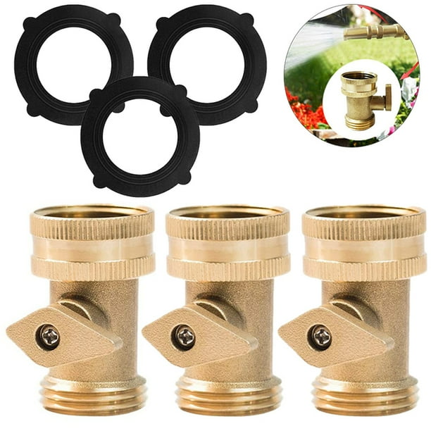 Elbourn Garden Hose Shut Off Valve 3/4”Heavy Duty Brass Shut Off Valve