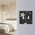 thumbnail image 4 of Yayeee Toggle Light Switch Wall Plate 3-Gang 6.37"x4.48" Decorative Outlet Cover, Black Stars, 4 of 7