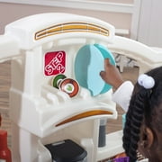 Step2 Lifestyle Custom Brown and White Kitchen includes 20 Piece Plastic Kitchen Playset