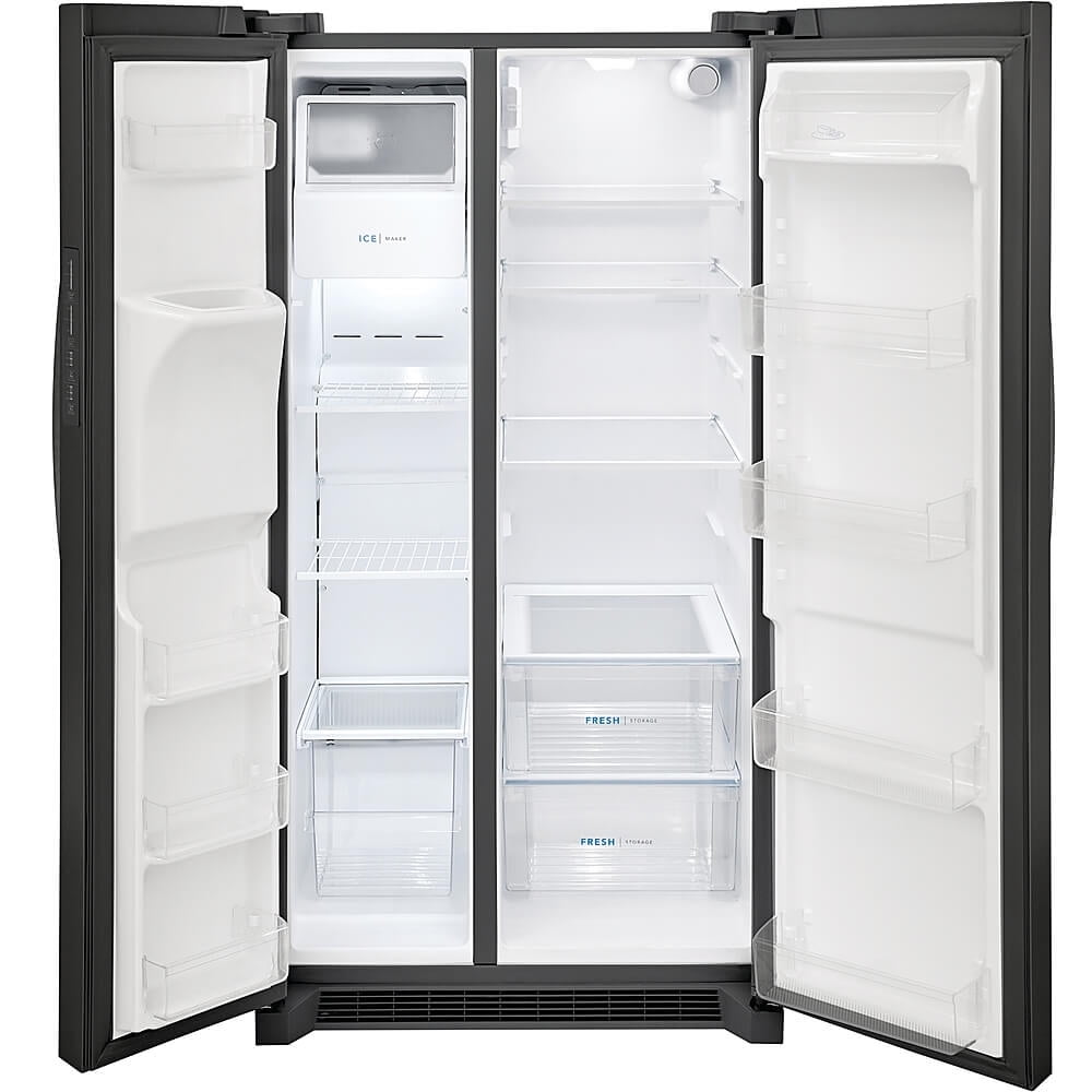 FrigidaireFRSS2623AD 26 Cu. Ft. 36" Standard Depth Side by Side Refrigerator, Black Stainless Steel