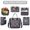 thumbnail image 2 of OBREWU Pioneer Flower Womens Lunch Box for Work,Insulated Large Pioneer Flower Lunch Bag for Women,Loncheras Para Mujer,Leakproof Adult Lunch Bag for Work,Beach,Travel,Picnic,Camping, 2 of 7
