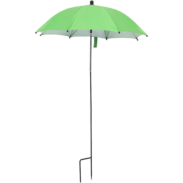 Garden Umbrella for Plants Light Green Plastic Outdoor Sun Umbrella with Stable Ground Insert