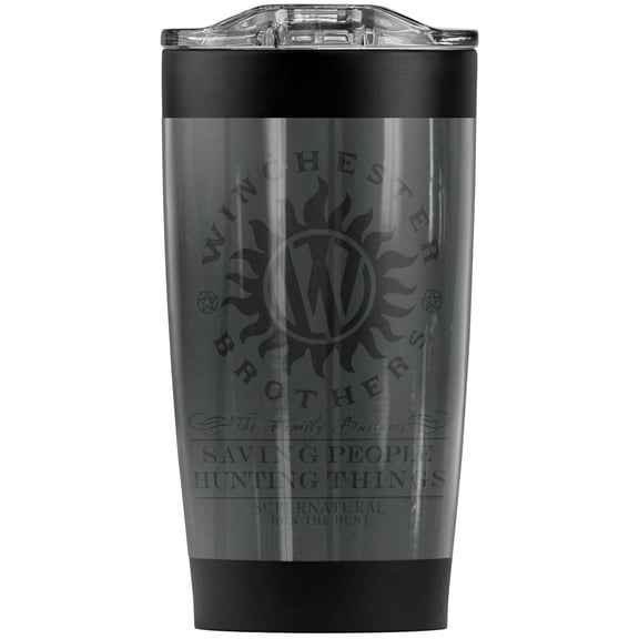 Supernatural Winchester Anti Possession Stainless Steel Tumbler 20 oz Coffee Travel Mug/Cup, Vacuum Insulated & Double Wall with Leakproof Sliding Lid | Great for Hot Drinks and Cold Beverages