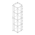 thumbnail image 3 of Furinno 11.6"W x 11.6"D x 57.7"H 5-Shelf Corner Decorative Shelves, Black, 3 of 5