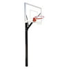 First Team Sport III Steel-Acrylic In Ground Fixed Height Basketball System, Royal Blue