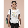 thumbnail image 2 of Astronaut Elephant Outer Space T-Shirt Juniors -Image by Shutterstock,  Small, 2 of 4