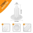 thumbnail image 2 of Ywchoshe Christmas Tree Fasteners, 210 Pcs, Plastic Nylon, 1" Rivets, Securing Vapor Barriers & Trim, White, 2 of 7