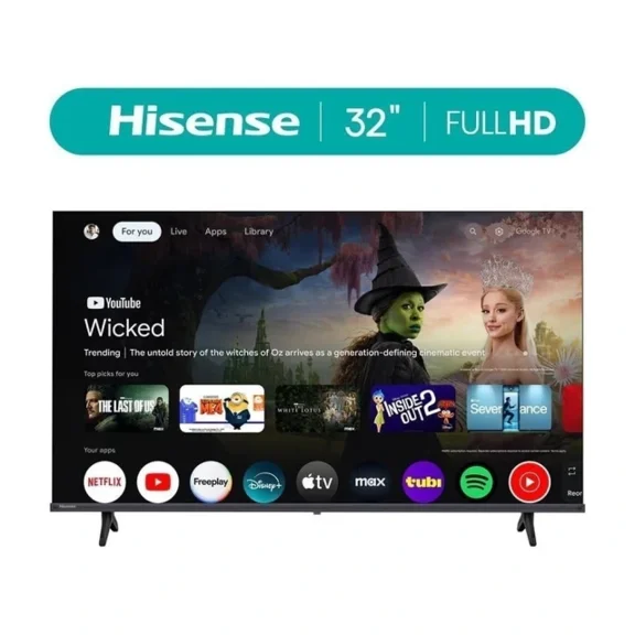 Pantalla Hisense 32 Fhd Google Tv Negro