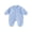 Blue, variant on RUINIXCW Infant Baby Boy Spring Fall Clothes 1 3 6 9 12 18 Months Textured Romper One Piece Outfit Long Sleeve Button Down Collar Jumpsuit with Chest Pockets