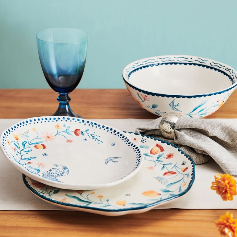 Fitz and Floyd Gracie 12-Piece White Earthenware Tableware Set