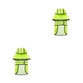 thumbnail image 3 of Methold Chubasquero reflectante de noche para mascotas, impermeable, con capucha, chaqueta de lluvia, ropa impermeable, actividad para caminar, Verde fluorescente S 2piezas, 3 of 6