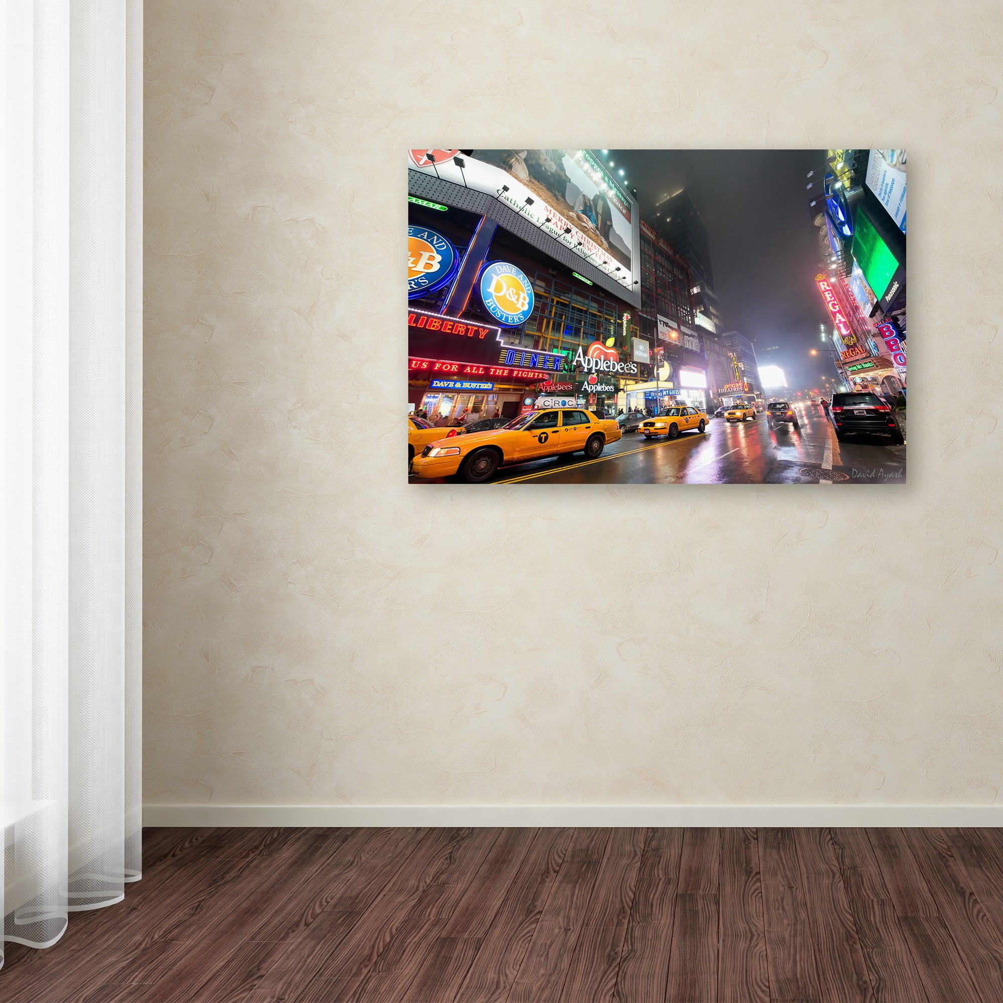 Trademark Fine Art "42nd. Street" Canvas Art by David Ayash