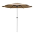 thumbnail image 5 of vidaXL Garden Parasol Taupe Polyester Standard Garden Parasol Round, 5 of 7