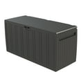 thumbnail image 1 of Ram Quality Products 71 Gallon Outdoor Backyard Storage Deck Box, Gray, 1 of 9