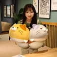 thumbnail image 4 of Almohada de felpa con forma de gato HUOGUO, muy suave, con forma de animal de peluche para niños, 4 of 4
