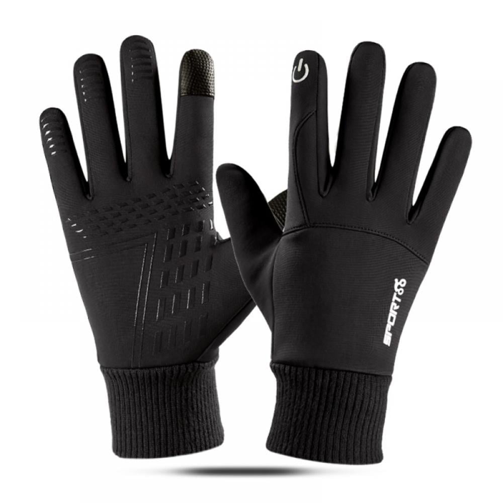 Unisex Touch Screen Winter Thermal Ski Gloves Cycling Hiking Full Finger Gloves 