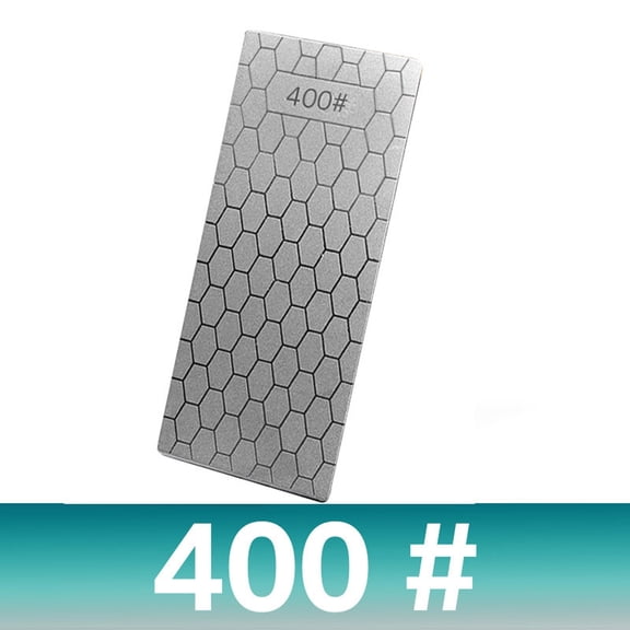 Diamond Sharpening Stone 400 Grit Single Sided Knife Sharpener Tool Honeycomb Surface Whetstone for Kitchen Blade Repair