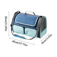 thumbnail image 2 of moolBeko Portable Pet Carrier Bag for Travel 17.71in Foldable Soft-Sided Cat Carrier Dog Carrier Tote with Breathable Mesh Panels for Outdoor Car Trips Handbag for Pets Carrying Case, 2 of 3