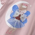 thumbnail image 5 of Hienoo Infant Girls Short Sleeve T-Shirt Cartoon Embroidery Graphic Tee, Sizes 18M-8Y, 5 of 6