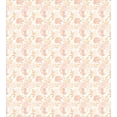 thumbnail image 3 of Vintage Rose Duvet Cover Set, Continuous Rosebuds Flower Leaves Blossom Illustration, Decorative 3 Piece Bedding Set with 2 Pillow Shams, Calking Size, Peach Pale Peach White, by Ambesonne, 3 of 3