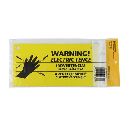 Zareba 3-Pack Electric Fence Warning Signs