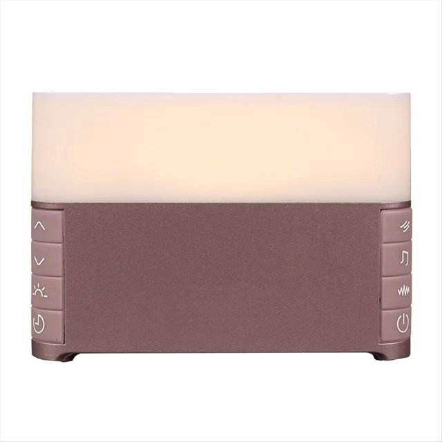 Máquina de Ruido para Bebés y Adultos, Ayuda para Dormir, 39 Canciones, Sonidos Relajantes, Luz Suave, Temporizador, Reproductor de Ruido, Rosa