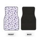 thumbnail image 2 of Fotbe Lavender Flowers Juego de 4 Tapetes para Auto con Estampado – Alfombrillas de Goma Reforzada, Diseño Antideslizante, Protección para Todo el Año – Vehículos, Autos, Camionetas y SUVs, 2 of 7
