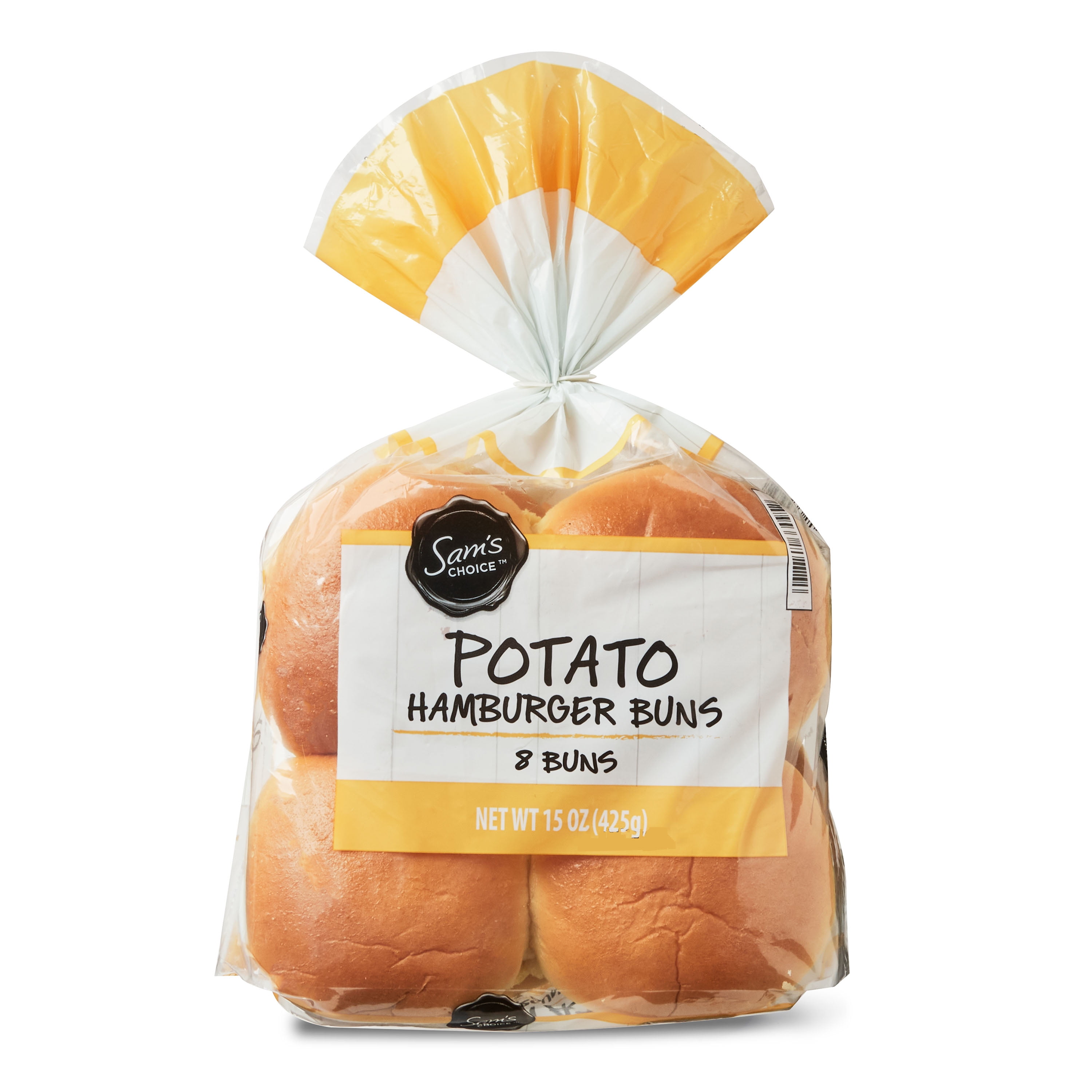 Sam's Choice Potato Hamburger Buns, 15 Oz, 8 Count