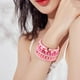 thumbnail image 4 of Set de 6 pulseras estilo boho surfero Heishi, pulseras elásticas de vinilo con cuentas, apilables, para mujer y niña, ideales para la playa en verano., 4 of 5