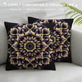 thumbnail image 3 of PHYHOO Fashion Bohemian Pattern Throw Pillow Covers Square Decorative Cushion Case for Sofa Bench Car Bed, 3 of 5